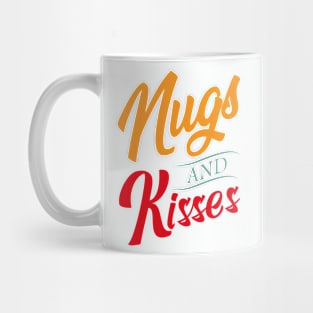 Nugs And Kisses, Funny, Vintage, Retro, Gift, Birthday Mug